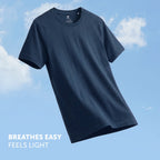 Pace Combed Cotton T-shirts Isle Blue