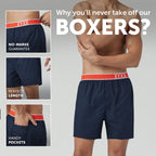 Volt Cotton Boxer Navy Blue