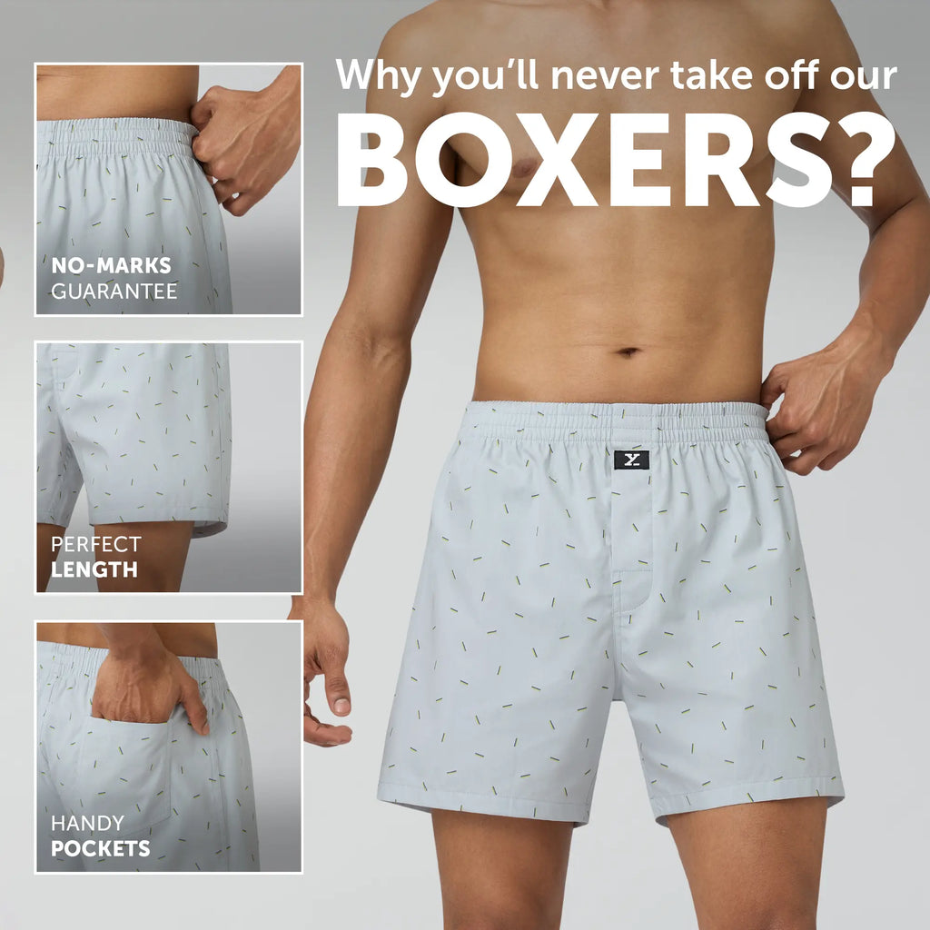 Astor Lounge Inner Boxers Line Grey