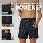 Astor Lounge Inner Boxers Boxy Black