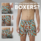 Remix Cotton Boxers Plate Orange