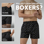 Remix Cotton Boxers Lightning Black