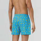 Remix Cotton Boxers Banana Blue