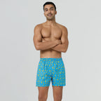Remix Cotton Boxers Banana Blue