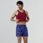 Remix Cotton Boxers Lighthouse Blue