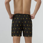 Remix Cotton Boxers Pineapple Black