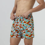 Remix Cotton Boxers Plate Orange