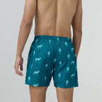Remix Cotton Boxers Zebra Blue